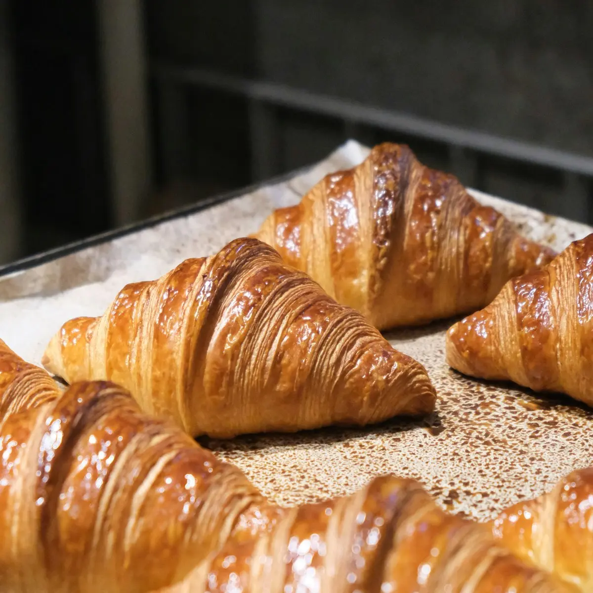 Croissants fresh from the oven