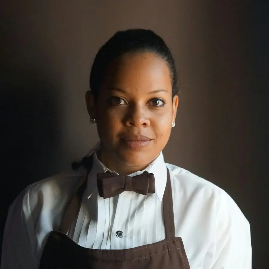 Grace in her apron